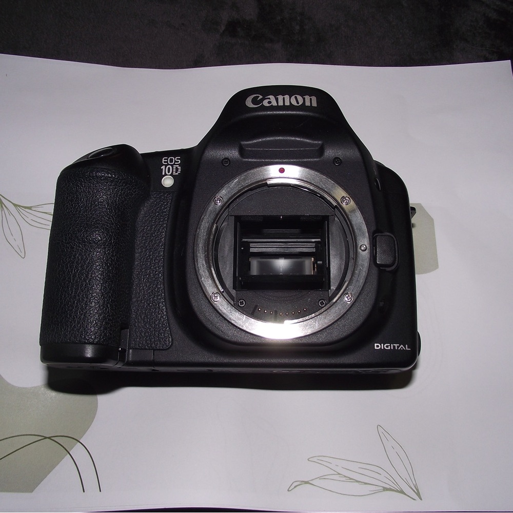 Canon EOS 10D Black Digital Camera- CAMERA BODY + CHARGER ONLY